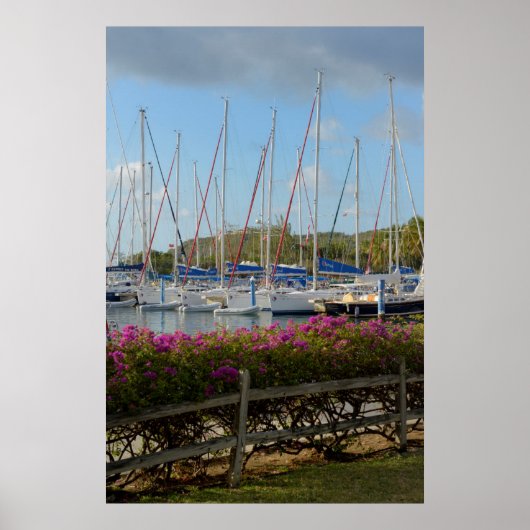 Virgin Gorda Jachthaven Poster (Voorkant)