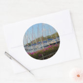 Virgin Gorda Jachthaven Ronde Sticker (Envelop)