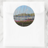 Virgin Gorda Jachthaven Ronde Sticker (Tas)