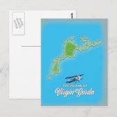 Virgin Gorda Kaart (Voorkant / Achterkant)