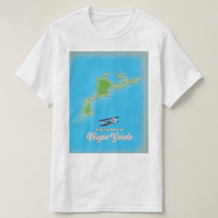 Virgin Gorda Kaart T-shirt