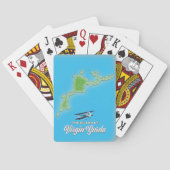 Virgin Gorda Map Pokerkaarten (Achterkant)