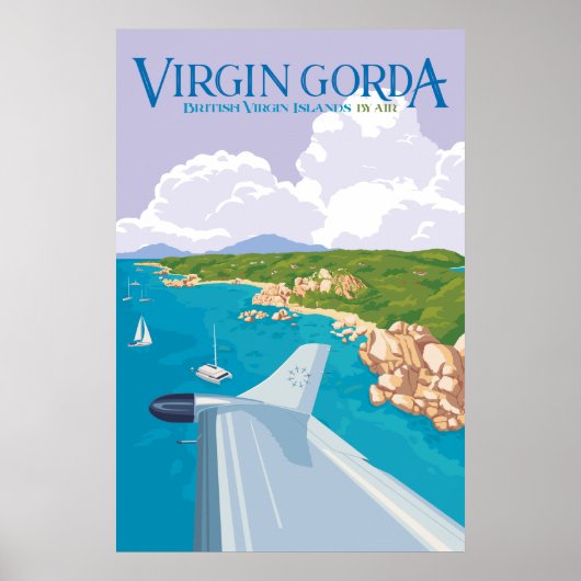 Virgin Gorda Poster (Paarse) (Voorkant)
