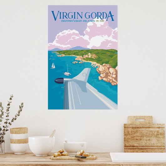 Virgin Gorda Poster (Roze) (Keuken)