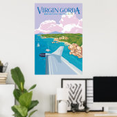 Virgin Gorda Poster (Roze) (Thuiskantoor)