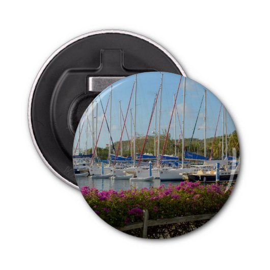 Virgin Gorda Yacht Harbour Button Flesopener (Voorkant)