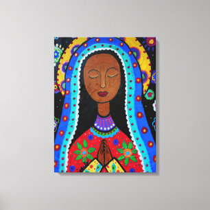 Virgin Guadalupe Canvas Afdruk