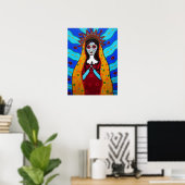 VIRGIN GUADALUPE DIA DE LOS MUERTOS POSTER (Thuiskantoor)