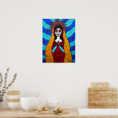 VIRGIN GUADALUPE DIA DE LOS MUERTOS POSTER (Keuken)