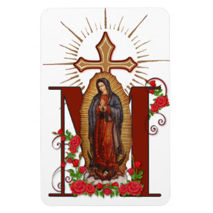 Virgin Guadalupe katholieke godsdienst Marian Cros Magneet