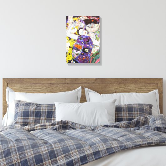 Virgin, Gustav Klimt Canvas Afdruk (Insitu (Slaapkamer))