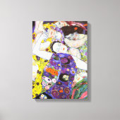 Virgin, Gustav Klimt Canvas Afdruk (Voorkant)