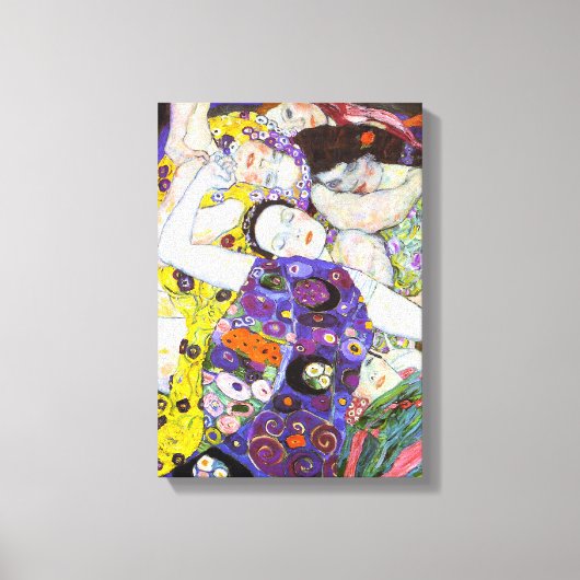 Virgin, Gustav Klimt Canvas Afdruk (Voorkant)