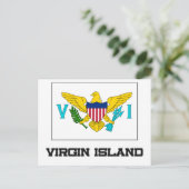 Virgin Island Flag Briefkaart (Staand voorkant)