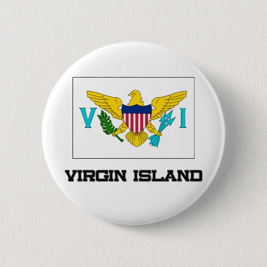 Virgin Island Flag Ronde Button 5,7 Cm (Voorkant)
