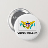 Virgin Island Flag Ronde Button 5,7 Cm (Voorkant /achterkant)