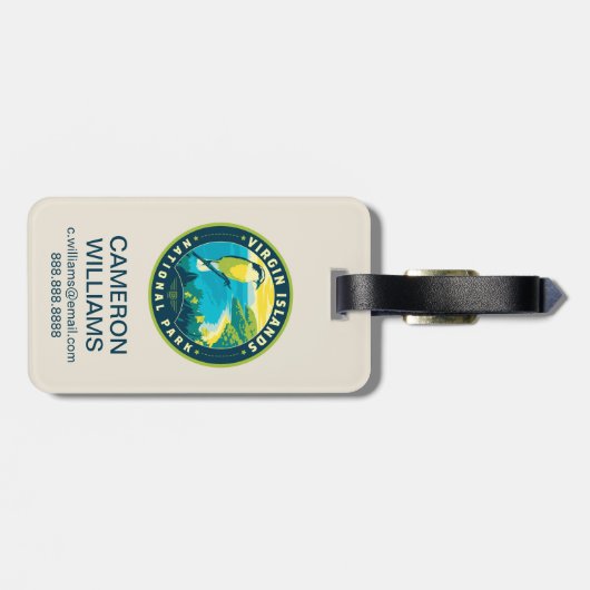 Virgin Islands National Park Bagagelabel (Achterkant horizontaal)