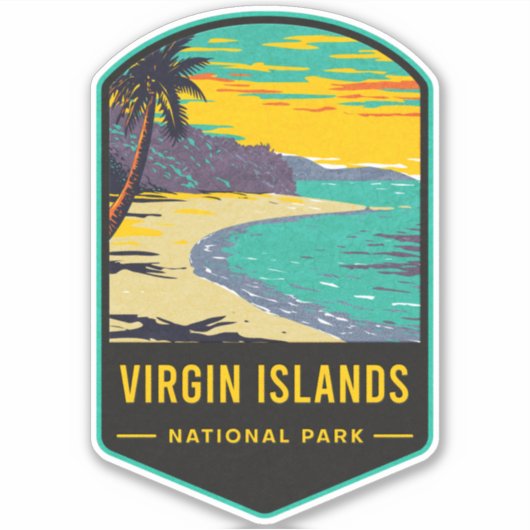 Virgin Islands National Park Sticker (Voorkant)