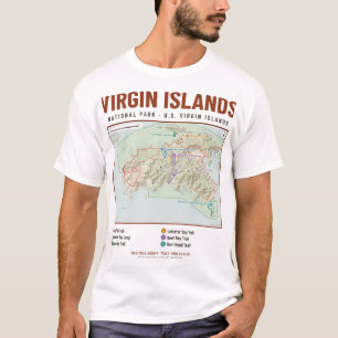 Virgin Islands National Park Wandelkaart T-shirt -