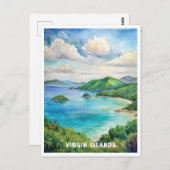 Virgin Islands National Park Watercolor Painting Briefkaart (Voorkant / Achterkant)