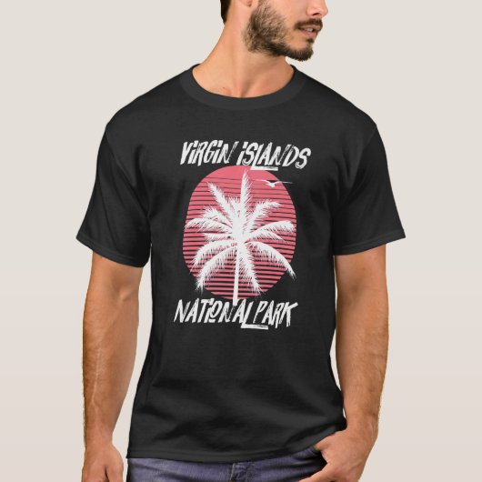 Virgin Islands Palm tree National Park St. John Sa T-shirt (Voorkant)