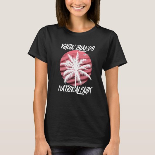 Virgin Islands Palm tree National Park St. John Sa T-shirt (Voorkant)