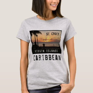 Virgin Islands St. Croix Sunset USVI Caribbean T-shirt