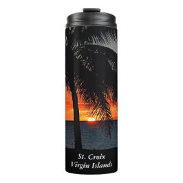 Virgin Islands St. Croix USVI Tropical Sunset Thermosbeker