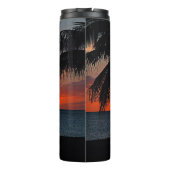 Virgin Islands St. Croix USVI Tropical Sunset Thermosbeker (Achterkant)