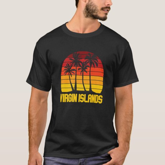 Virgin Islands St. John National Park Palm trees S T-shirt (Voorkant)