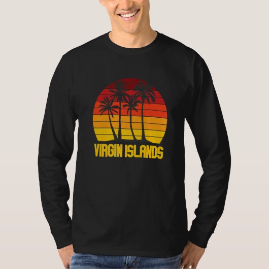 Virgin Islands St. John National Park Palm trees S T-shirt (Voorkant)