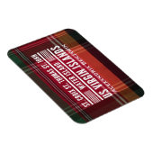 Virgin Islands USVI Caribbean Madras personalisere Magneet (Rechterzijde)