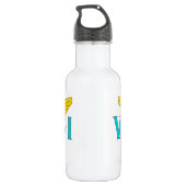 Virgin Islands Vlag Vrijheidsfles Waterfles (Achterkant)