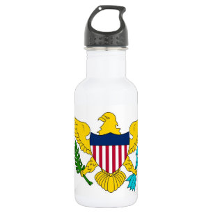 Virgin Islands Vlag Vrijheidsfles Waterfles