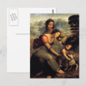 Virgin & kind met St.Anne & Lamb Briefkaart (Voorkant / Achterkant)