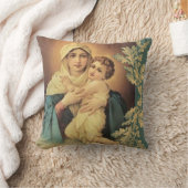 Virgin Madonna Mary met Baby Jesus Kussen (Deken)