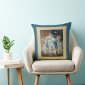 Virgin Madonna Mary met Christus Jezus Angels Kussen (Stoel)