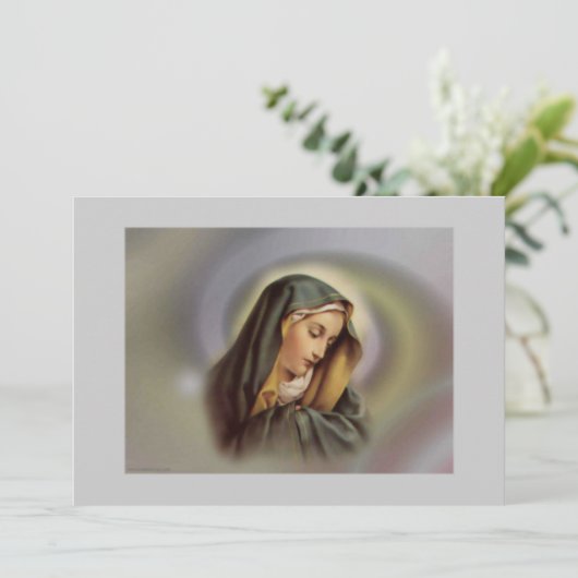 Virgin Mary 2 Uitnodiging (Staand voorkant)