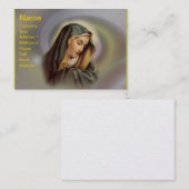 Virgin Mary 2 Visitekaartje (Voorkant / Achterkant)