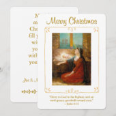 Virgin Mary and Baby Jesus Religious Christmas Feestdagenkaart (Voorkant / Achterkant)