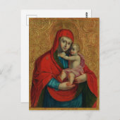 Virgin Mary and Jesus Child by Jan Rombauer Briefkaart (Voorkant / Achterkant)