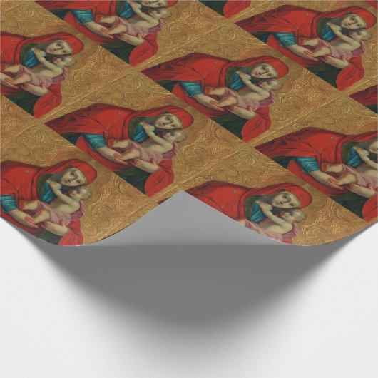 Virgin Mary and Jesus Child by Jan Rombauer Cadeaupapier (Hoek)