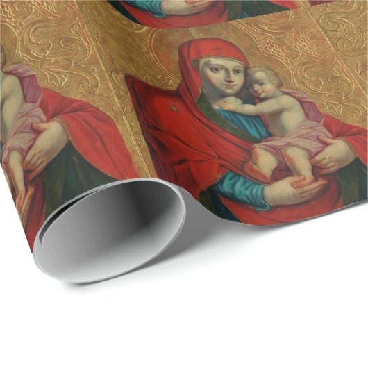 Virgin Mary and Jesus Child by Jan Rombauer Cadeaupapier (Rol Hoek)
