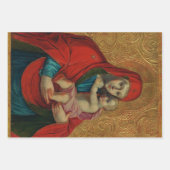 Virgin Mary and Jesus Child by Jan Rombauer Inpakpapier Vel (Voorkant 2)