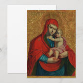 Virgin Mary and Jesus Child by Jan Rombauer Kaart (Voorkant / Achterkant)