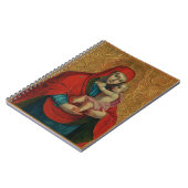 Virgin Mary and Jesus Child by Jan Rombauer Notitieboek (Linkerzijde)