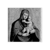 Virgin Mary and Jesus Child by Jan Rombauer Rubberstempel (Afrduk)
