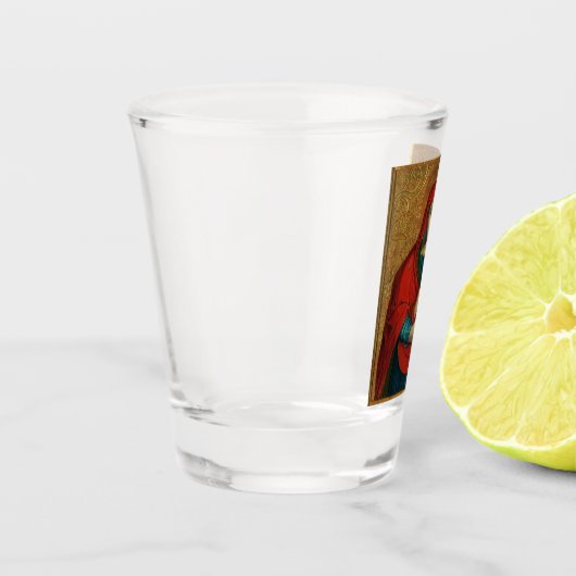 Virgin Mary and Jesus Child by Jan Rombauer Shot Glas (Links)