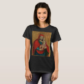 Virgin Mary and Jesus Child by Jan Rombauer T-shirt (Voorkant volledig)