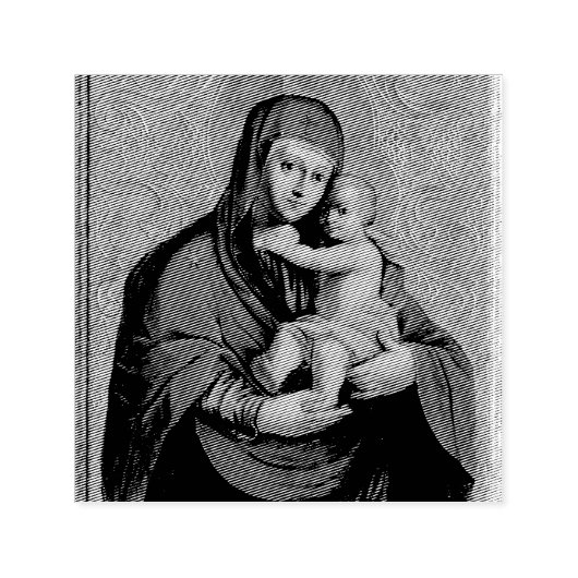 Virgin Mary and Jesus Child by Jan Rombauer Zelfinktende Stempel (Design)